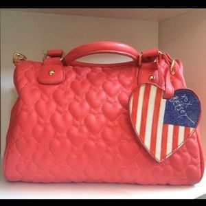 Betsey Johnson satchel/ speedy bag